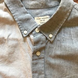 Club Monaco color blocking shirt